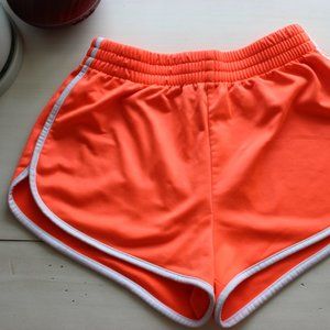 Neon Orange Gym Shorts ♡